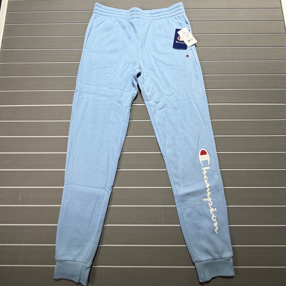 Champion Girls XL 18/20 Jogger Sweatpants Placid Blue Logo C935KB010 NWT